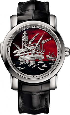 Review Ulysse Nardin 739-61 / E2-OIL Complications North Sea Minute Repeater Replica watch